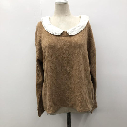 マジェスティックレゴン MAJESTIC LEGON カットソー  襟付き長袖カットソー FREE 茶 / ブラウン /  レディース USED 古着 中古 10022100