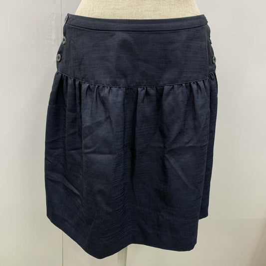 チノス CHINOS スカート ひざ丈スカート フレアスカート 無地 38 無地 紺 / ネイビー /  レディース USED 古着 中古 10022244