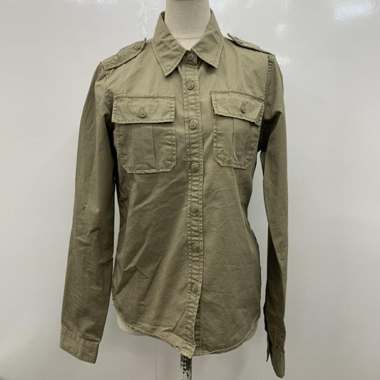 アースミュージックアンドエコロジー earth music&ecology シャツ、ブラウス  長袖シャツ S 無地 レディース USED 古着 中古 10022296