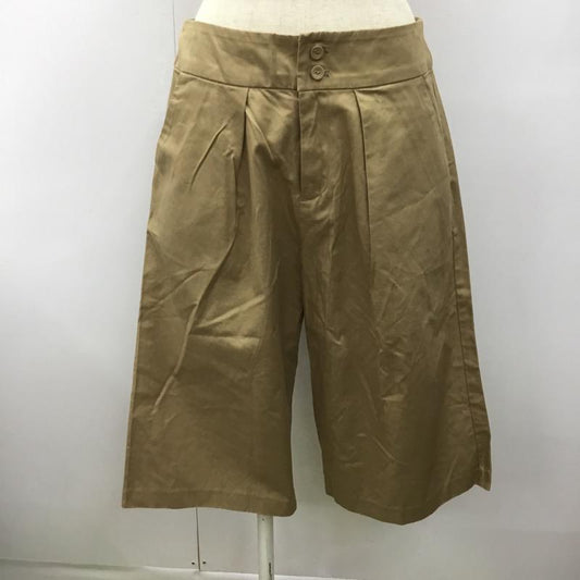 テチチ Techichi ボトムス ボトムス ガウチョパンツ ハーフ丈 無地 L 無地 ベージュ / ベージュ /  レディース USED 古着 中古 10022445