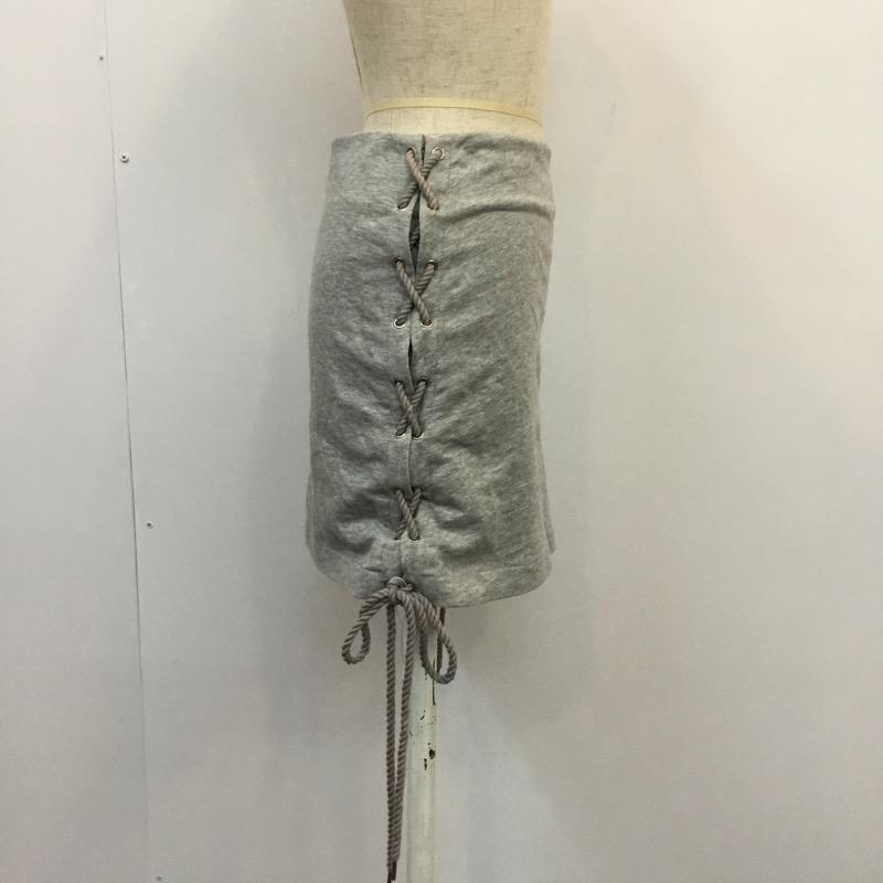 オキラク OKIRAKU スカート  スカート 無地 灰 / グレー /  レディース USED 古着 中古 10022504