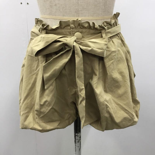 イング INGNI パンツ  ショートパンツ ショーパン M 無地 ベージュ / ベージュ /  レディース USED 古着 中古 10022628