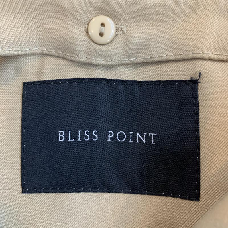 ブリスポイント BLISS POINT コート コート一般 ステンカラーコート 無地 M 無地 ベージュ / ベージュ /  レディース USED 古着 中古 10022897