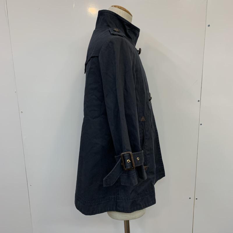 ブロードゥリー&コー Broderie & Co コート コート一般 長袖 無地 ジャケット 36 無地 紺 / ネイビー /  レディース USED 古着 中古 10022900
