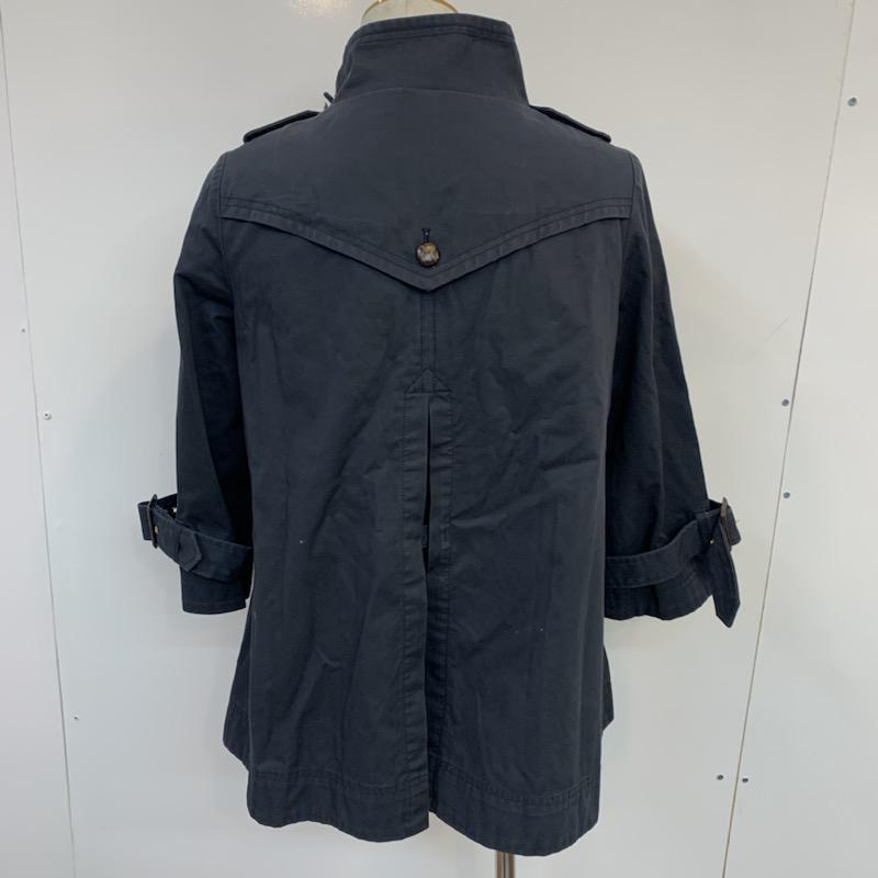 ブロードゥリー&コー Broderie & Co コート コート一般 長袖 無地 ジャケット 36 無地 紺 / ネイビー /  レディース USED 古着 中古 10022900