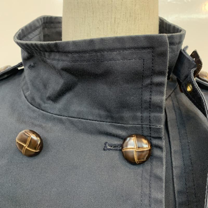 ブロードゥリー&コー Broderie & Co コート コート一般 長袖 無地 ジャケット 36 無地 紺 / ネイビー /  レディース USED 古着 中古 10022900
