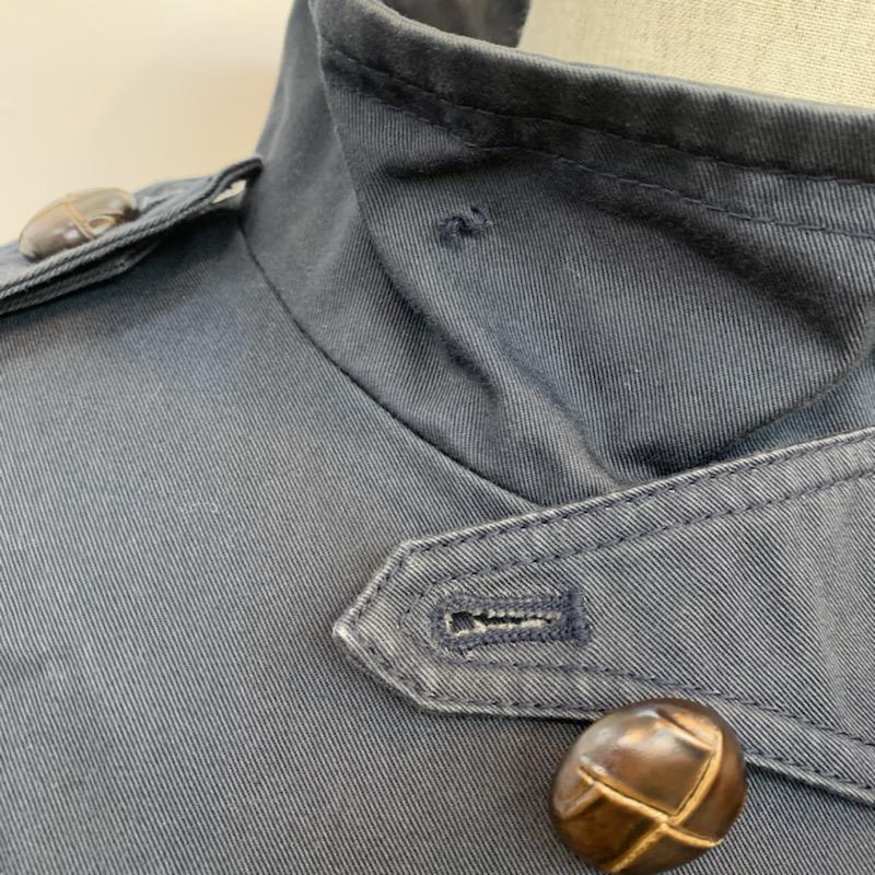 ブロードゥリー&コー Broderie & Co コート コート一般 長袖 無地 ジャケット 36 無地 紺 / ネイビー /  レディース USED 古着 中古 10022900