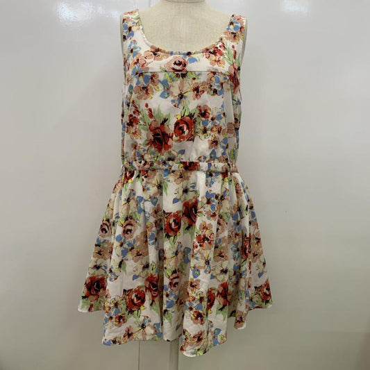 ヘザー Heather ワンピース  ワンピース ノースリーブ 花柄 FREE 花柄 白 / ホワイト /  レディース USED 古着 中古 10022948