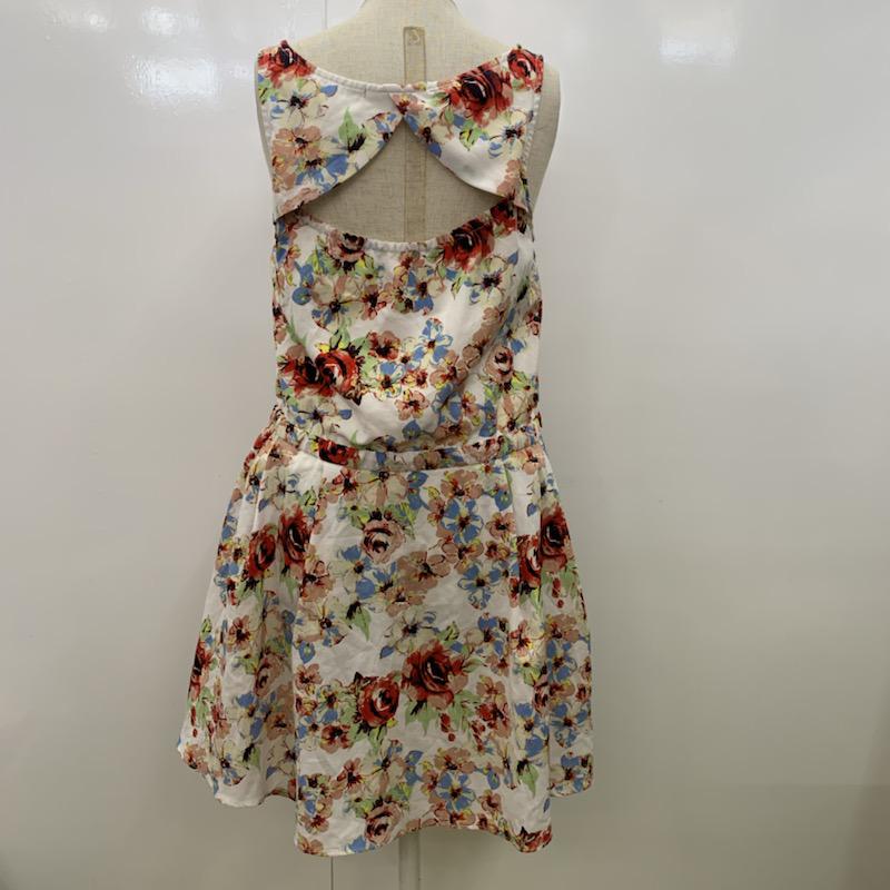 ヘザー Heather ワンピース  ワンピース ノースリーブ 花柄 FREE 花柄 白 / ホワイト /  レディース USED 古着 中古 10022948
