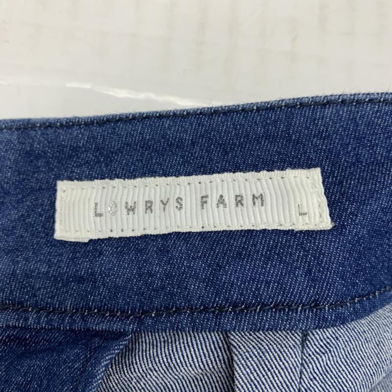 ローリーズファーム LOWRYS FARM スカート ミニスカート デニムスカート 無地 L 無地 インディゴ / インディゴ /  レディース USED 古着 中古 10023033