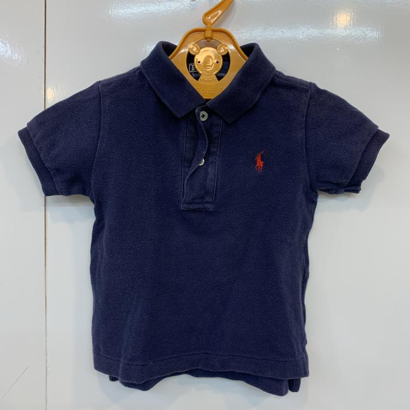 ラルフローレン RALPHLAUREN ポロシャツ 半袖 キッズ ポロシャツ 80? 80cm 紺 / ネイビー /  ボーイズ USED 古着 中古 10023115