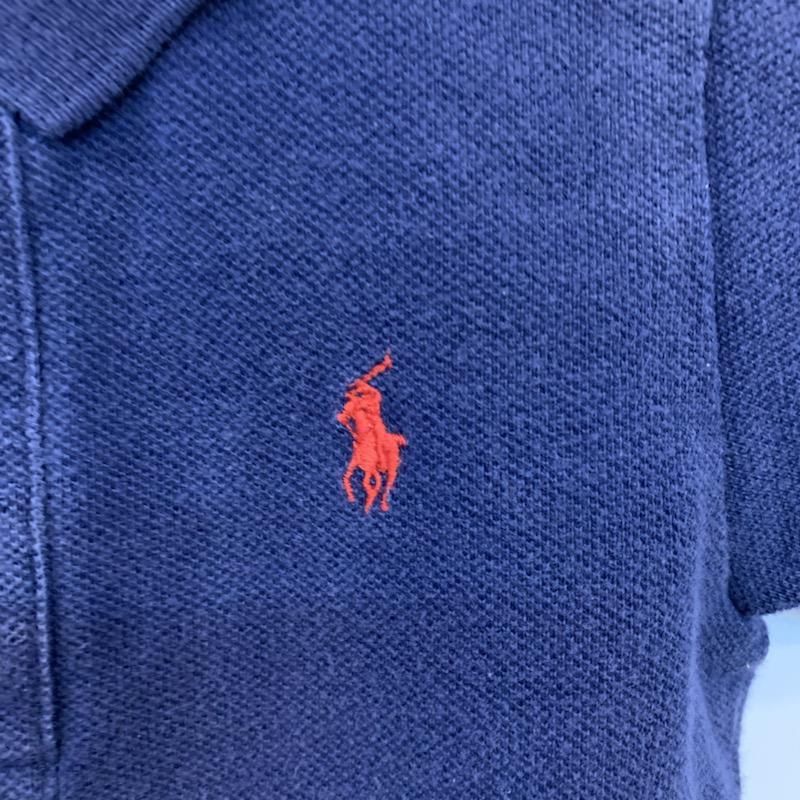 ラルフローレン RALPHLAUREN ポロシャツ 半袖 キッズ ポロシャツ 80? 80cm 紺 / ネイビー /  ボーイズ USED 古着 中古 10023115