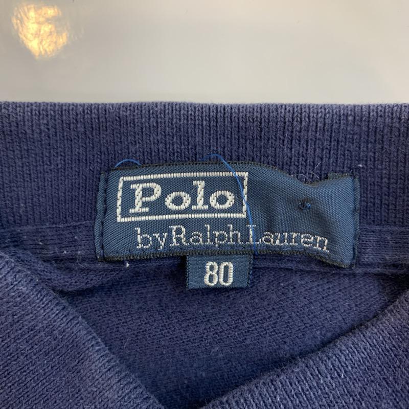 ラルフローレン RALPHLAUREN ポロシャツ 半袖 キッズ ポロシャツ 80? 80cm 紺 / ネイビー /  ボーイズ USED 古着 中古 10023115