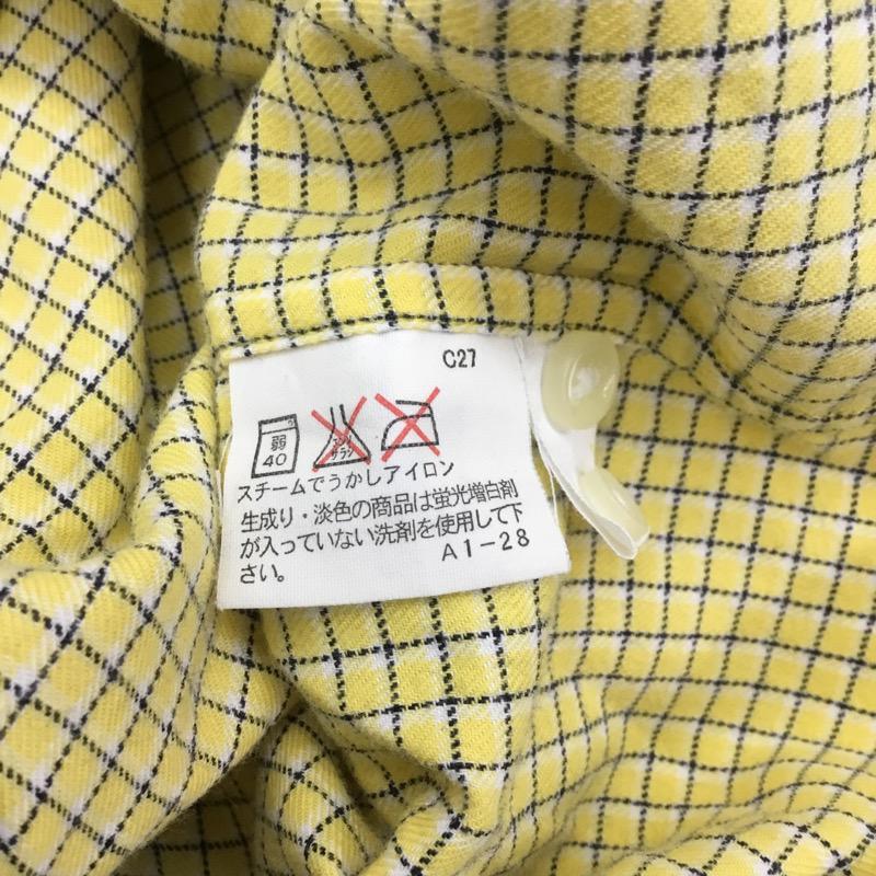 ラルフローレン RALPHLAUREN シャツ、ブラウス 長袖 カジュアルシャツ ボタンダウン チェック ワンポイント 120cm チェック 白 / ホワイト / X 黒 / ブラック / X 黄 / イエロー /  ボーイズ USED 古着 中古 10023125