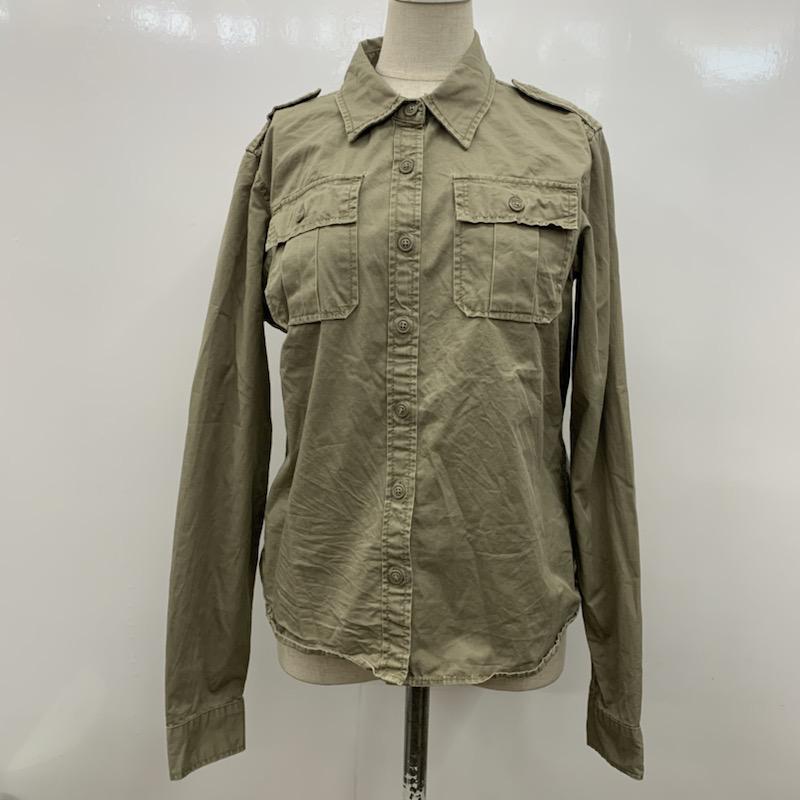 アースミュージックアンドエコロジー earth music&ecology シャツ、ブラウス  長袖シャツ M 無地 レディース USED 古着 中古 10023143