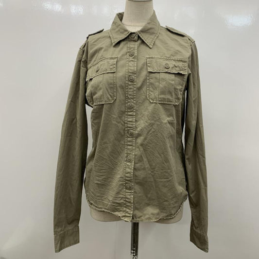 アースミュージックアンドエコロジー earth music&ecology シャツ、ブラウス  長袖シャツ M 無地 レディース USED 古着 中古 10023143