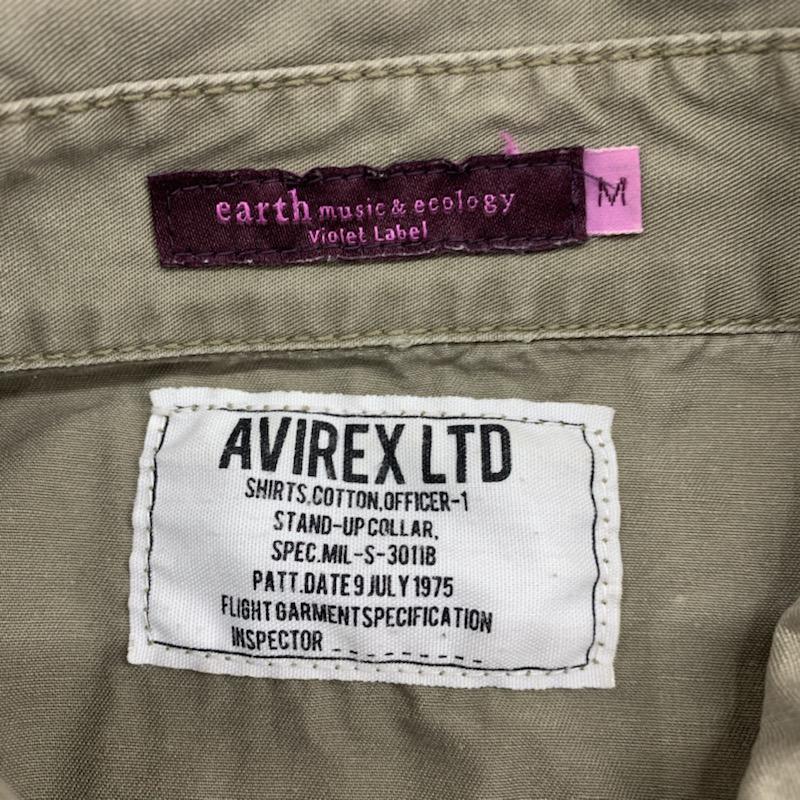 アースミュージックアンドエコロジー earth music&ecology シャツ、ブラウス  長袖シャツ M 無地 レディース USED 古着 中古 10023143