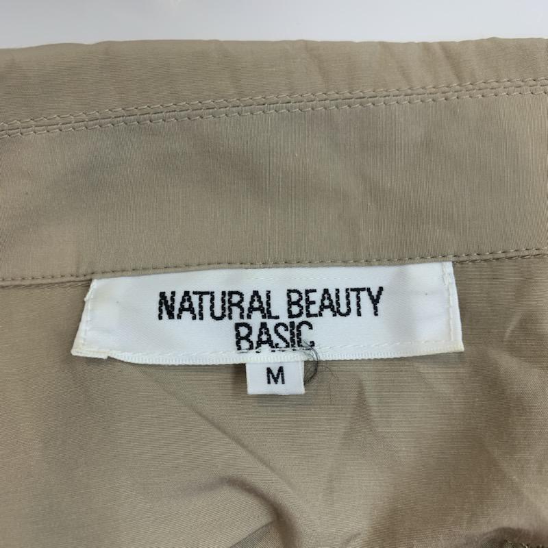 ナチュラルビューティーベーシック NATURAL BEAUTY BASIC コート  ロングコート M 無地 ベージュ / ベージュ /  レディース USED 古着 中古 10023177