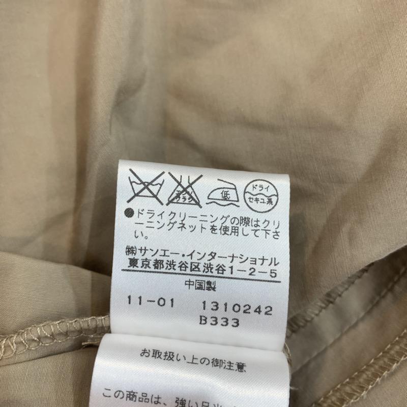 ナチュラルビューティーベーシック NATURAL BEAUTY BASIC コート  ロングコート M 無地 ベージュ / ベージュ /  レディース USED 古着 中古 10023177