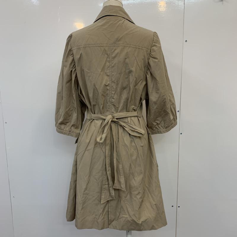 ナチュラルビューティーベーシック NATURAL BEAUTY BASIC コート  ロングコート M 無地 ベージュ / ベージュ /  レディース USED 古着 中古 10023177