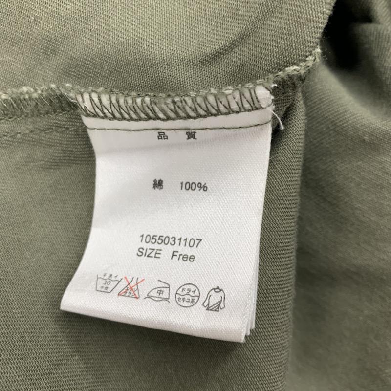 マジェスティックレゴン MAJESTIC LEGON シャツ、ブラウス  長袖シャツ FREE 無地 カーキ / カーキ /  レディース USED 古着 中古 10023187