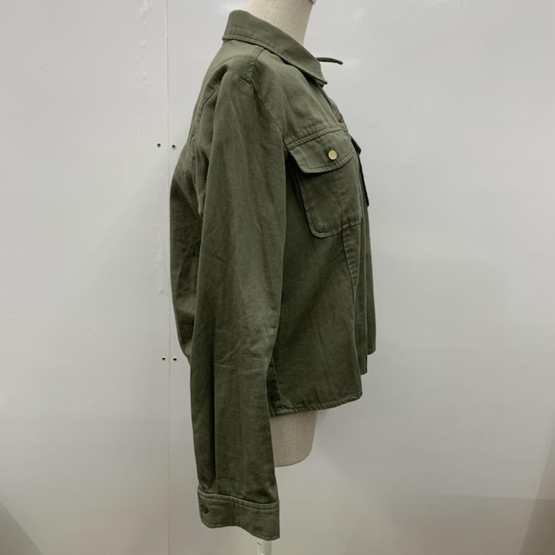 マジェスティックレゴン MAJESTIC LEGON シャツ、ブラウス  長袖シャツ FREE 無地 カーキ / カーキ /  レディース USED 古着 中古 10023187