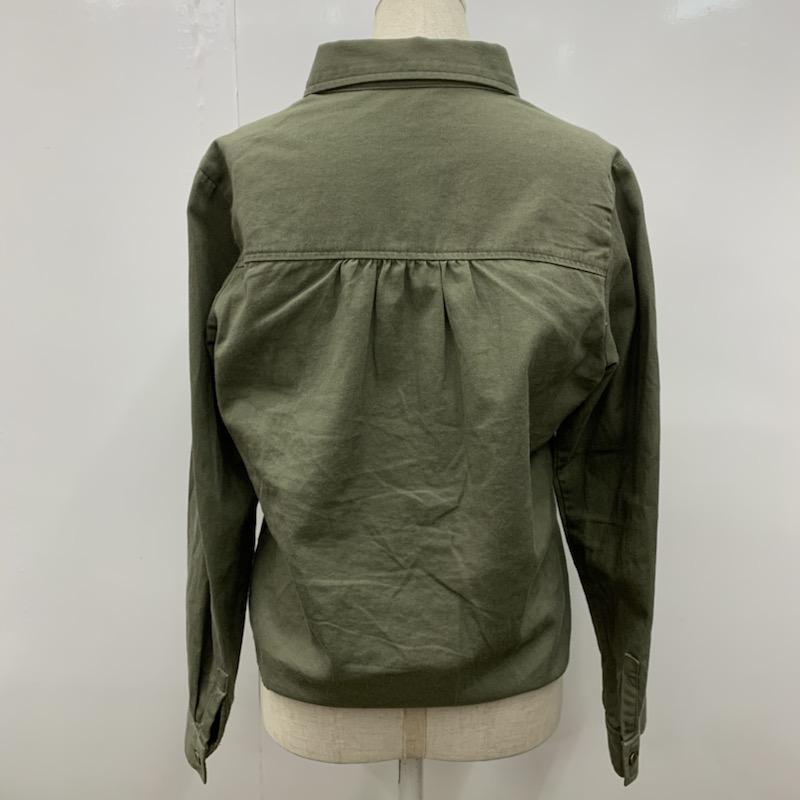 マジェスティックレゴン MAJESTIC LEGON シャツ、ブラウス  長袖シャツ FREE 無地 カーキ / カーキ /  レディース USED 古着 中古 10023187