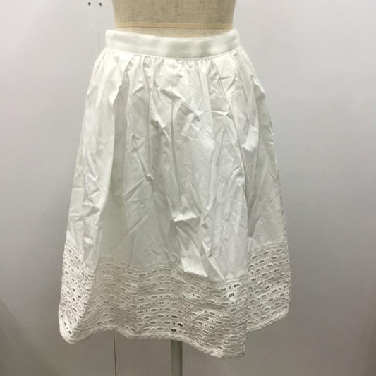 イネド INED スカート  スカート 7 無地 白 / ホワイト /  レディース USED 古着 中古 10023213