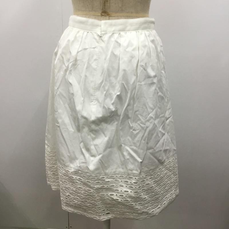 イネド INED スカート  スカート 7 無地 白 / ホワイト /  レディース USED 古着 中古 10023213