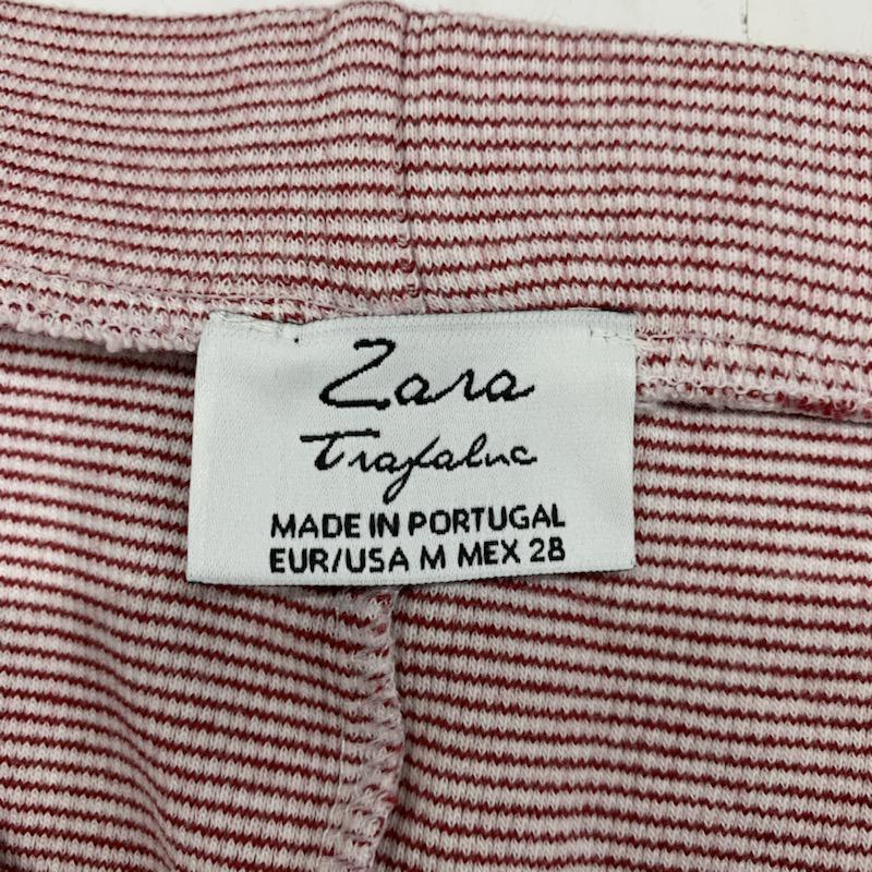 ザラ ZARA スカート ひざ丈スカート スカート タイトスカート M  白 / ホワイト / X 赤 / レッド /  レディース USED 古着 中古 10023227