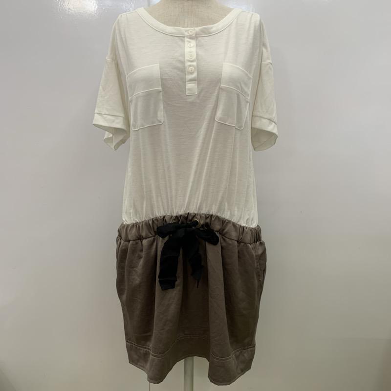 グリーンレーベルリラクシング green label relaxing ワンピース  ワンピース 半袖 無地 レディース USED 古着 中古 10023232