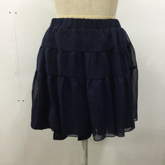 ジーナシス JEANASIS スカート  スカート 無地 紺 / ネイビー /  レディース USED 古着 中古 10023348