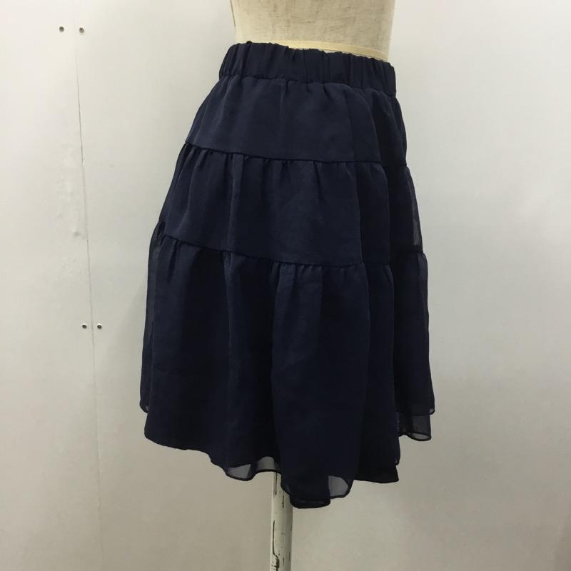 ジーナシス JEANASIS スカート  スカート 無地 紺 / ネイビー /  レディース USED 古着 中古 10023348