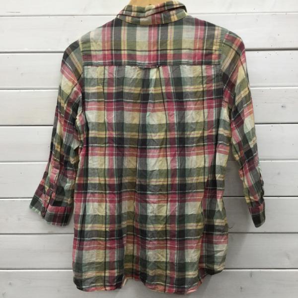 レプシムローリーズファーム LEPSIMLOWRYSFARM シャツ、ブラウス  長袖シャツ チェック 七分丈シャツ M チェック レディース USED 古着 中古 10023387