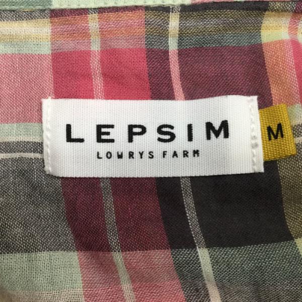 レプシムローリーズファーム LEPSIMLOWRYSFARM シャツ、ブラウス  長袖シャツ チェック 七分丈シャツ M チェック レディース USED 古着 中古 10023387