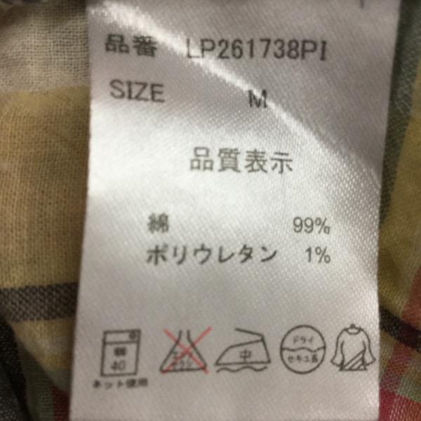 レプシムローリーズファーム LEPSIMLOWRYSFARM シャツ、ブラウス  長袖シャツ チェック 七分丈シャツ M チェック レディース USED 古着 中古 10023387