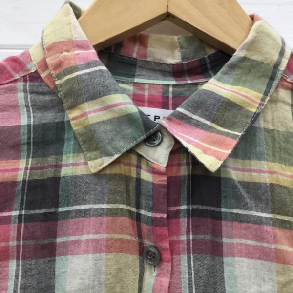 レプシムローリーズファーム LEPSIMLOWRYSFARM シャツ、ブラウス  長袖シャツ チェック 七分丈シャツ M チェック レディース USED 古着 中古 10023387
