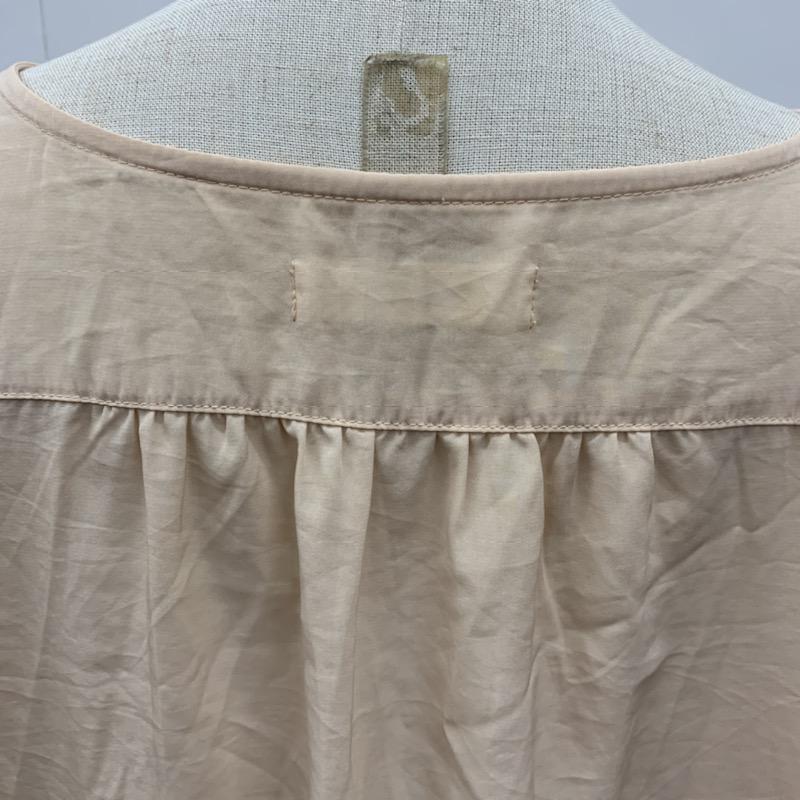 ローリーズファーム LOWRYS FARM シャツ、ブラウス 七分袖 無地 L 無地 ベージュ / ベージュ /  レディース USED 古着 中古 10023446