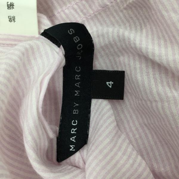 マークバイマークジェイコブス MARC by MARC JACOBS シャツ、ブラウス  半袖 ブラウス 肩出し 4 ストライプ 桃 / ピンク /  レディース USED 古着 中古 10023484