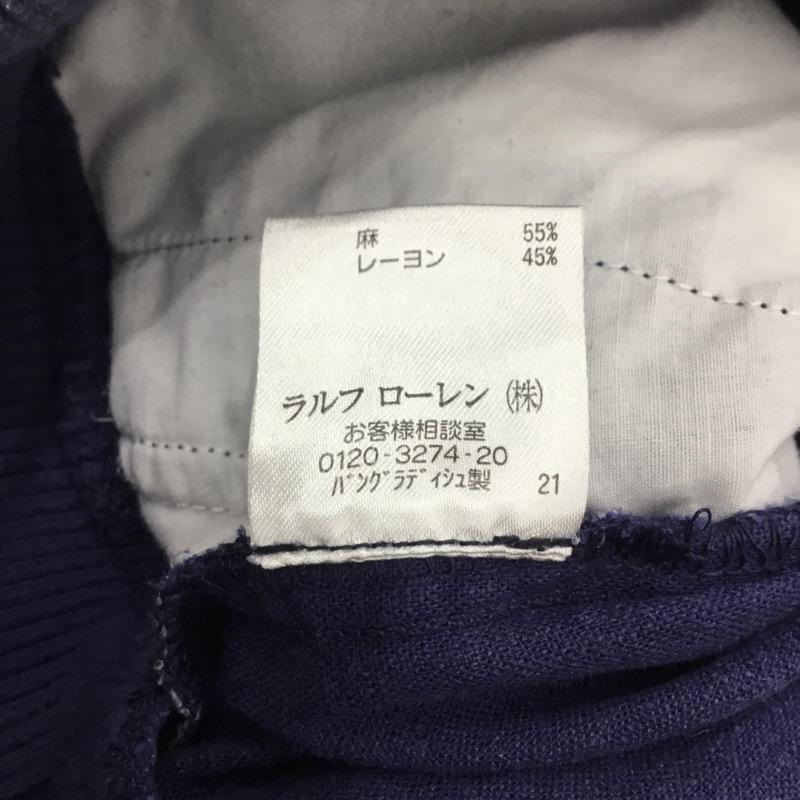ラルフローレン RALPHLAUREN パンツ ショートパンツ 無地 130cm 無地 紺 / ネイビー /  ガールズ USED 古着 中古 10023495