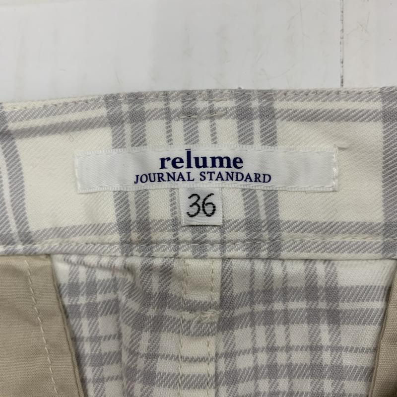 ジャーナルスタンダード レリューム JOURNAL STANDARD relume スカート ひざ丈スカート タイトスカート チェック 36 チェック 白 / ホワイト / X 灰 / グレー /  レディース USED 古着 中古 10023520