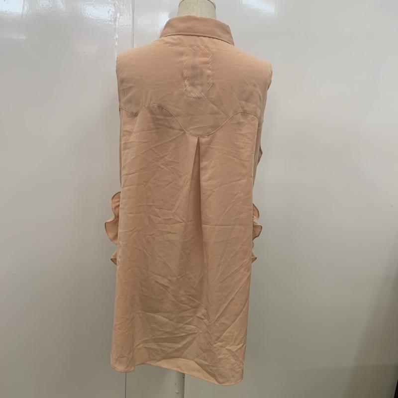 オキラク OKIRAKU シャツ、ブラウス  シャツ ノースリーブ XS 無地 レディース USED 古着 中古 10023655