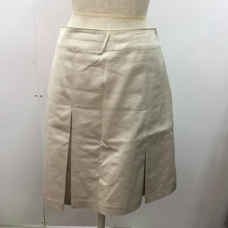 アンタイトル UNTITLED スカート  スカート ひざ丈 台形 2 無地 ベージュ / ベージュ /  レディース USED 古着 中古 10023671