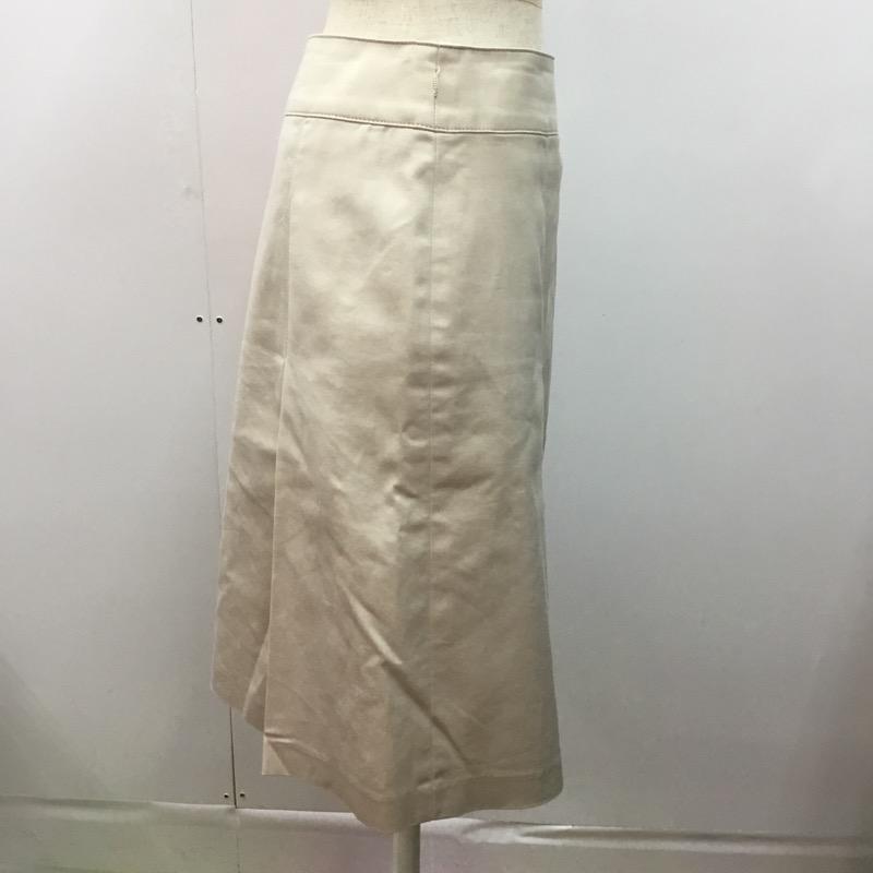 アンタイトル UNTITLED スカート  スカート ひざ丈 台形 2 無地 ベージュ / ベージュ /  レディース USED 古着 中古 10023671