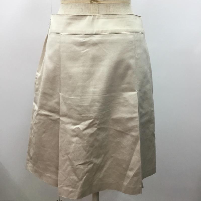 アンタイトル UNTITLED スカート  スカート ひざ丈 台形 2 無地 ベージュ / ベージュ /  レディース USED 古着 中古 10023671