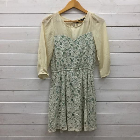 ページボーイ PAGEBOY ワンピース  ワンピース チュニック 長袖 花柄レース M 花柄 レディース USED 古着 中古 10023687