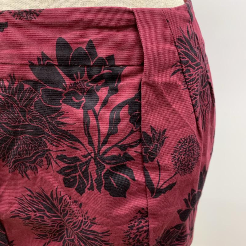 ザラ ZARA TRAFALUC スカート ミニスカート 台形スカート 花柄 XS 無地 X 花柄 黒 / ブラック / X えんじ / ワインレッド /  レディース USED 古着 中古 10023692