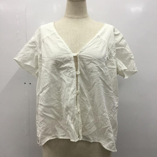 ジャーナルスタンダード JOURNAL STANDARD シャツ、ブラウス 半袖 無地 ノーカラー 無地 白 / ホワイト /  レディース USED 古着 中古 10023722