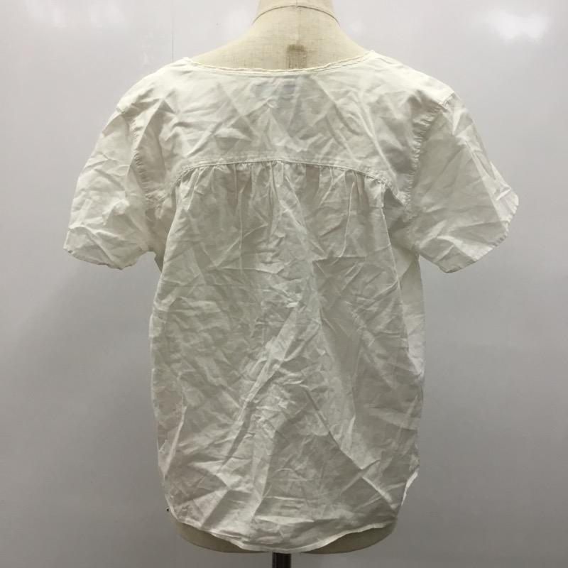 ジャーナルスタンダード JOURNAL STANDARD シャツ、ブラウス 半袖 無地 ノーカラー 無地 白 / ホワイト /  レディース USED 古着 中古 10023722