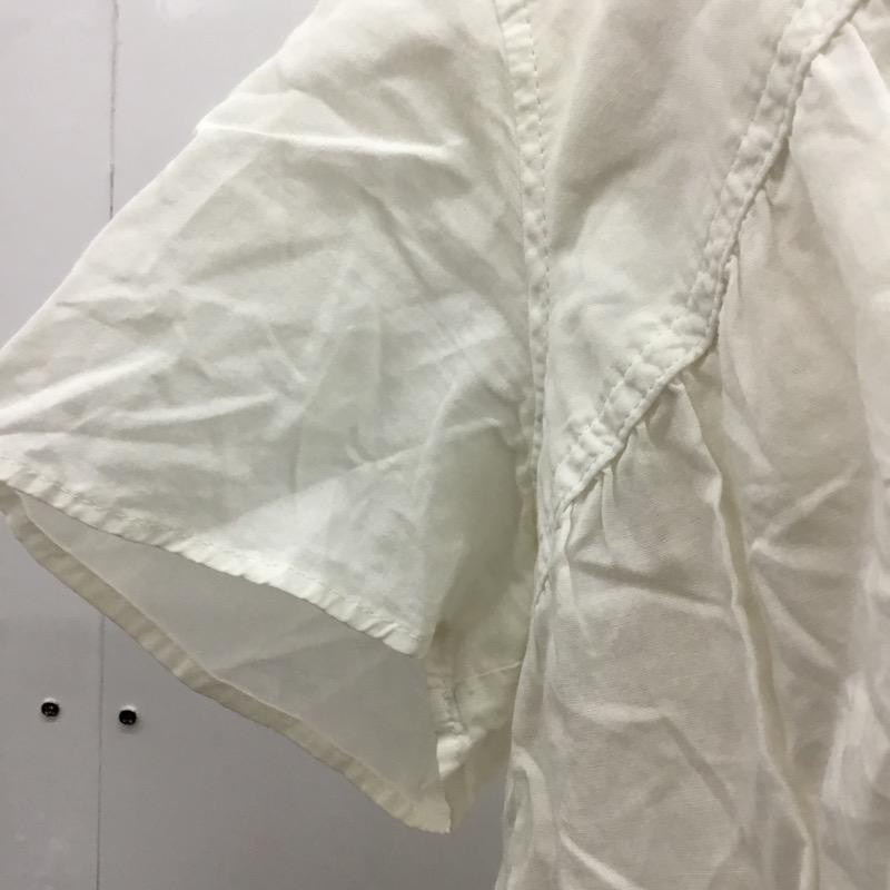 ジャーナルスタンダード JOURNAL STANDARD シャツ、ブラウス 半袖 無地 ノーカラー 無地 白 / ホワイト /  レディース USED 古着 中古 10023722